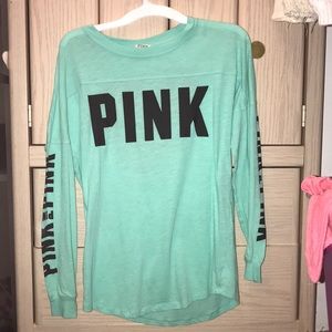 PINK long sleeve shirt with open back